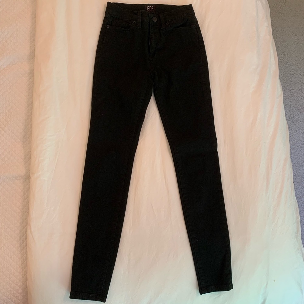 BDG black high rise skinny jeans